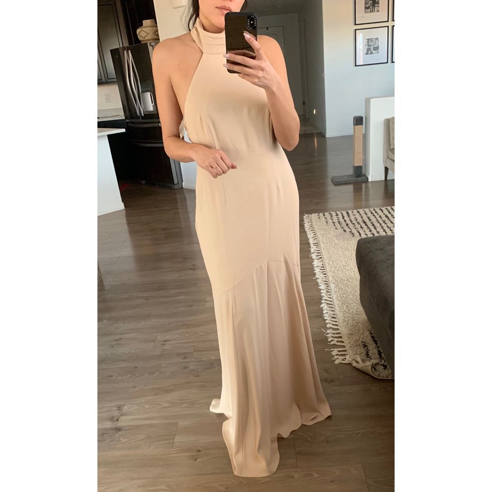 ASOS High Neck Low Back Dress